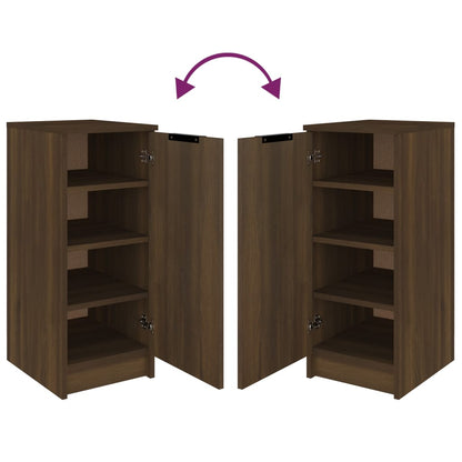 Schuhschrank Braun Eichen-Optik 30x35x70 cm Holzwerkstoff