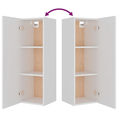 4-tlg. TV-Schrank-Set Weiß Holzwerkstoff