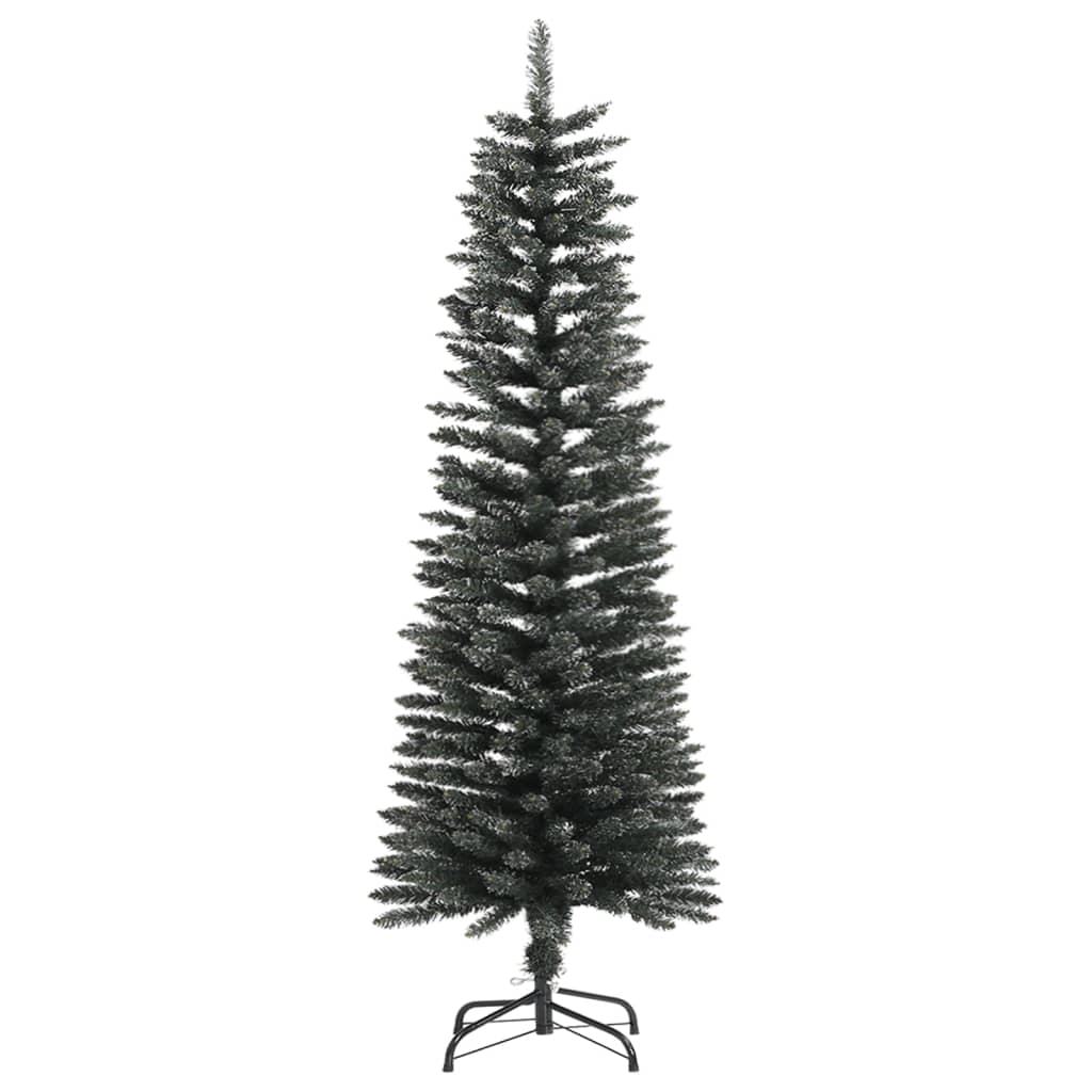 Künstlicher Weihnachtsbaum mit Ständer Schlank Grün 120 cm PVC