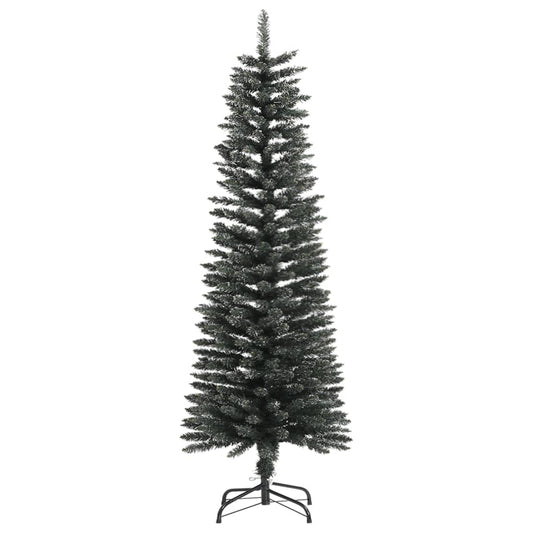 Künstlicher Weihnachtsbaum mit Ständer Schlank Grün 120 cm PVC
