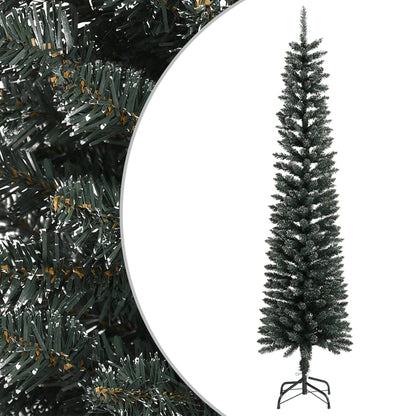 Künstlicher Weihnachtsbaum mit Ständer Schlank Grün 240 cm PVC