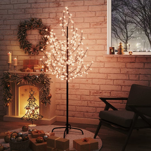 LED-Baum mit Kirschblüten Warmweiß 200 LEDs 180cm