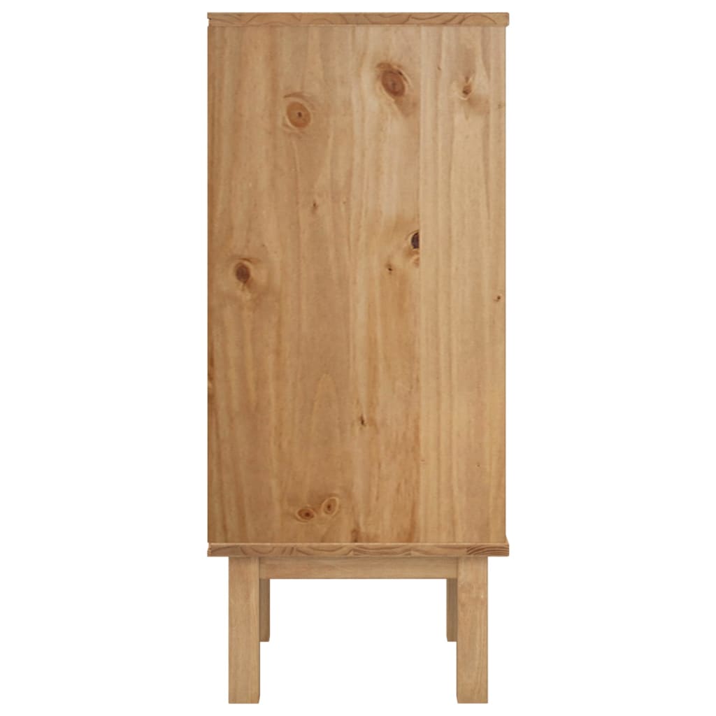 Schubladenschrank OTTA Braun&Weiß 46x39,5x90 cm Massivholz