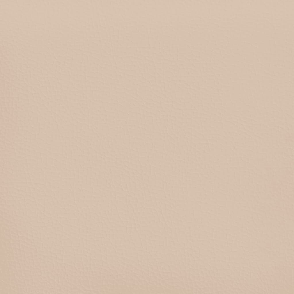 Bettgestell Cappuccino-Braun 90x200 cm Kunstleder