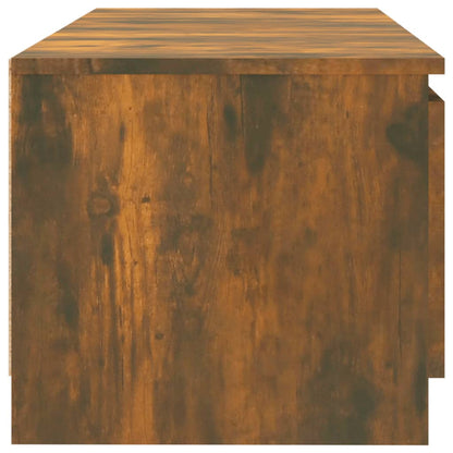 TV-Schrank mit LED-Leuchten Räuchereiche 140x40x36 cm