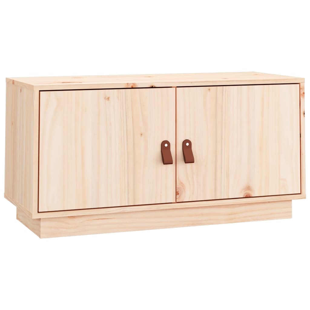 TV-Schrank 80x34x40 cm Massivholz Kiefer