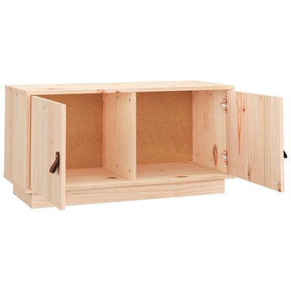 TV-Schrank 80x34x40 cm Massivholz Kiefer