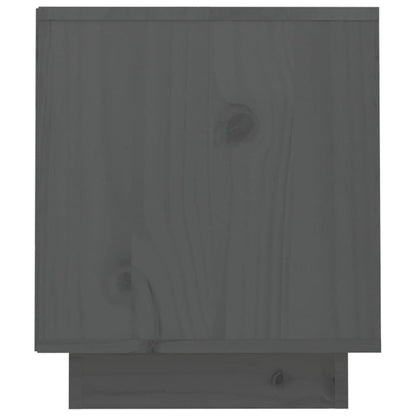 TV-Schrank Grau 70x34x40 cm Massivholz Kiefer