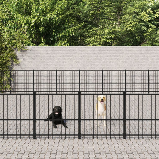 Outdoor-Hundezwinger Stahl 67,74 m²