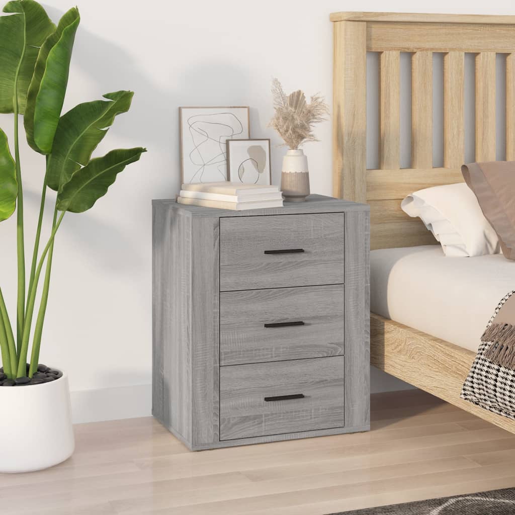 Nachttisch Grau Sonoma 50x36x60 cm Holzwerkstoff