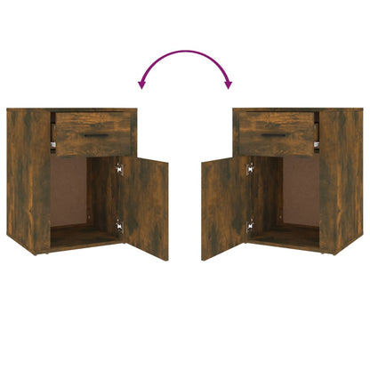 Nachttisch Räuchereiche 50x36x60 cm Holzwerkstoff