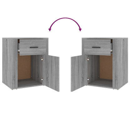 Nachttisch Grau Sonoma 50x36x60 cm Holzwerkstoff