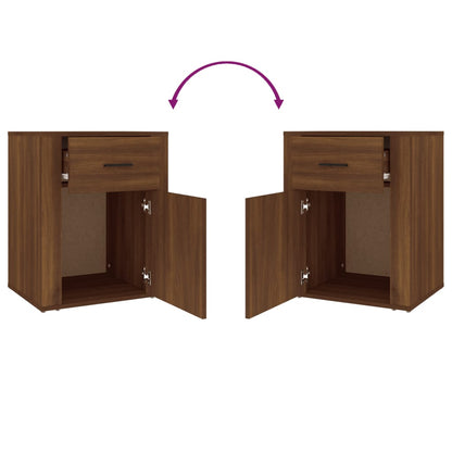 Nachttisch Braun Eichen-Optik 50x36x60 cm Holzwerkstoff