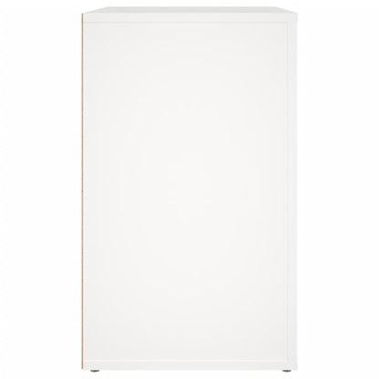 Nachttisch Weiß 50x36x60 cm Holzwerkstoff