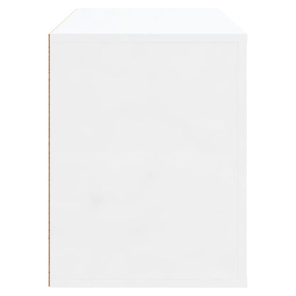 Schuhschrank Hochglanz-Weiß 80x35x45 cm Holzwerkstoff