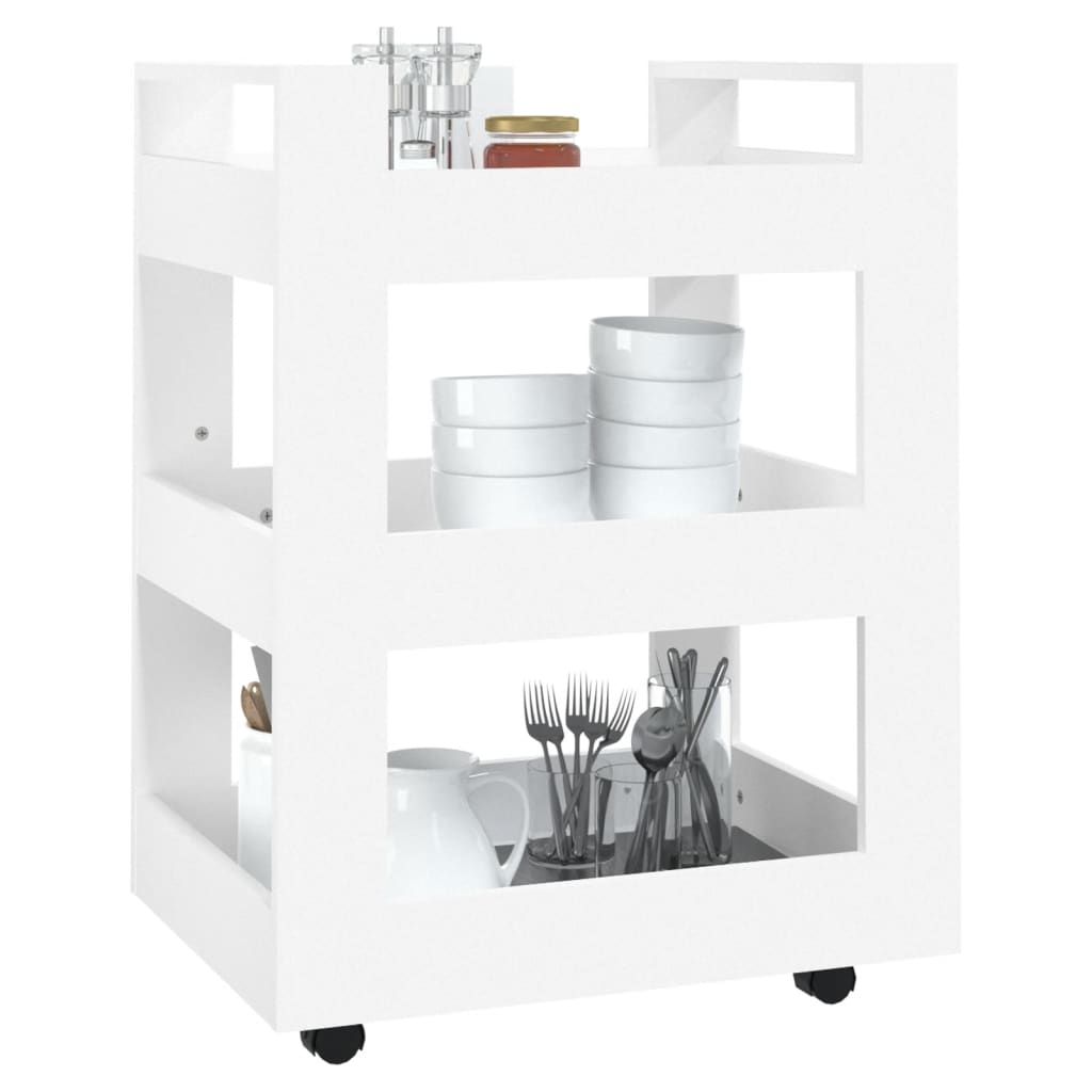 Küchenwagen Weiß 60x45x80 cm