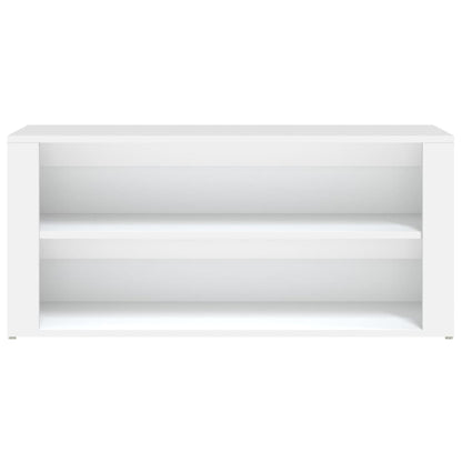 Schuhregal Weiß 100x35x45 cm Holzwerkstoff