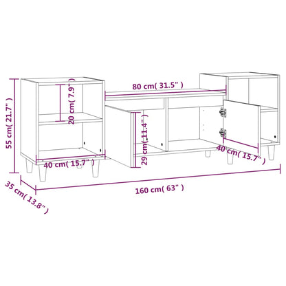 TV-Schrank Sonoma-Eiche 160x35x55 cm Holzwerkstoff