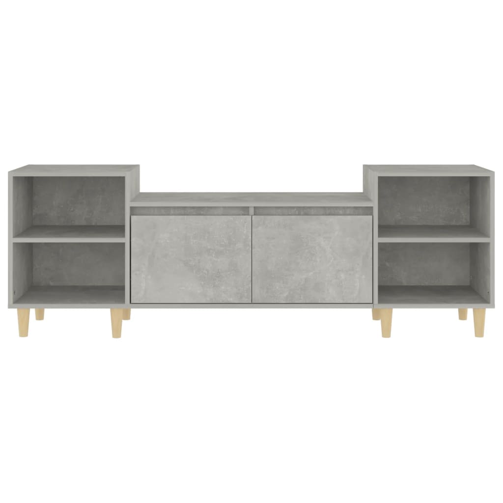 TV-Schrank Betongrau 160x35x55 cm Holzwerkstoff