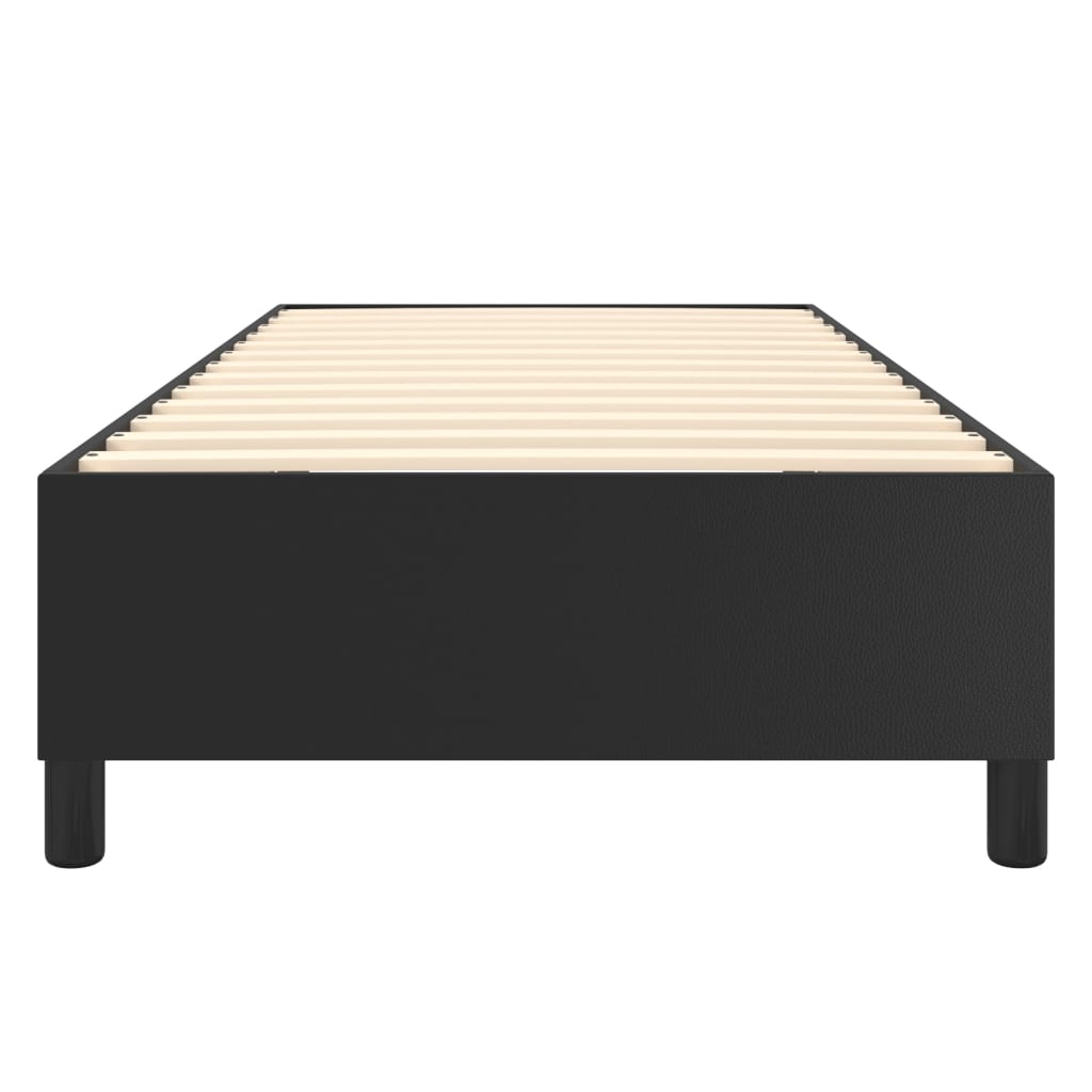 Boxspringbettgestell Schwarz 100x200 cm Kunstleder