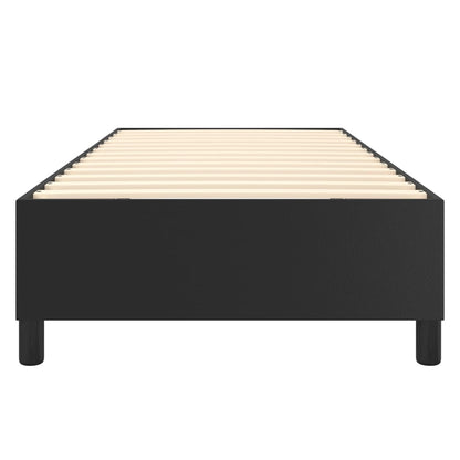 Boxspringbettgestell Schwarz 100x200 cm Kunstleder