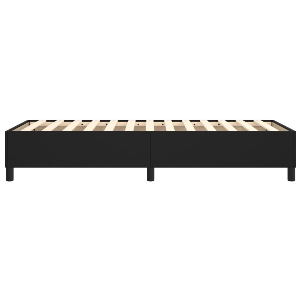 Boxspringbettgestell Schwarz 100x200 cm Kunstleder