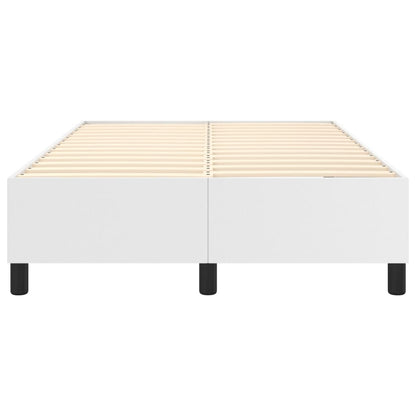 Boxspringbettgestell Weiß 120x200 cm Kunstleder