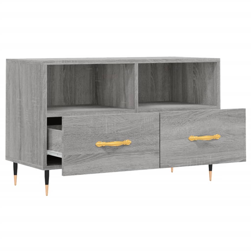 TV-Schrank Grau Sonoma 80x36x50 cm Holzwerkstoff