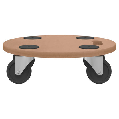 Rollbretter 2 Stk. Rund Holzwerkstoff