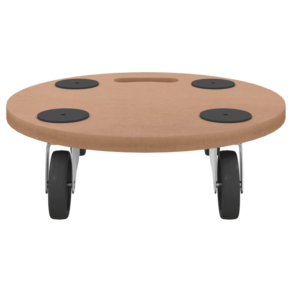 Rollbretter 6 Stk. Rund Holzwerkstoff