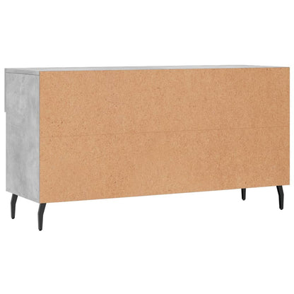 Schuhbank Betongrau 102x35x55 cm Holzwerkstoff