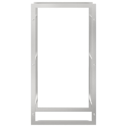 Brennholzregal 50x28x94 cm Edelstahl