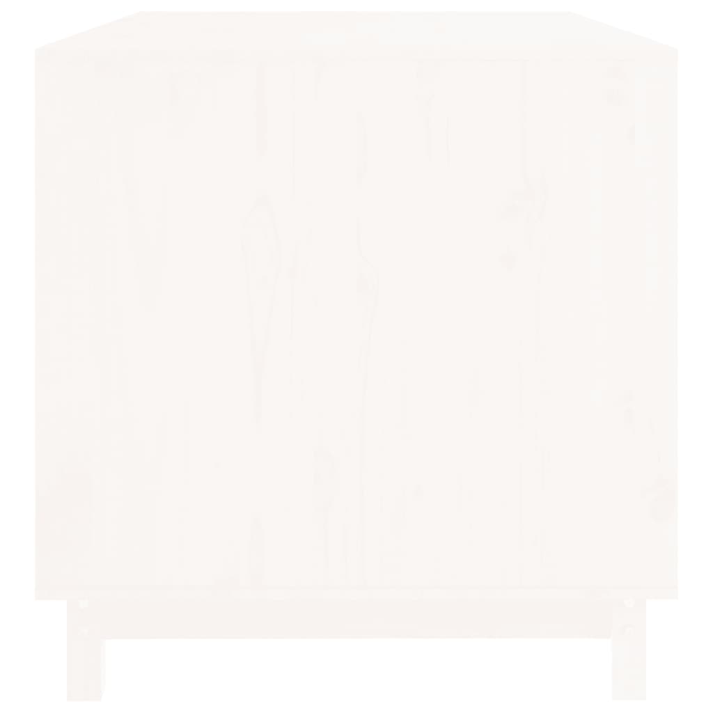 Hundehütte Weiß 100x70x72 cm Massivholz Kiefer