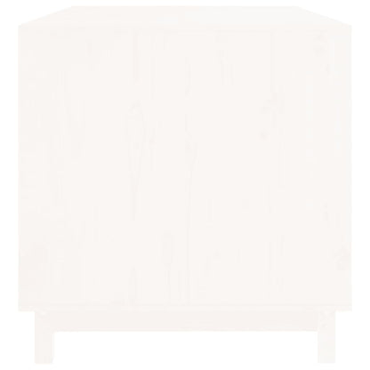 Hundehütte Weiß 100x70x72 cm Massivholz Kiefer