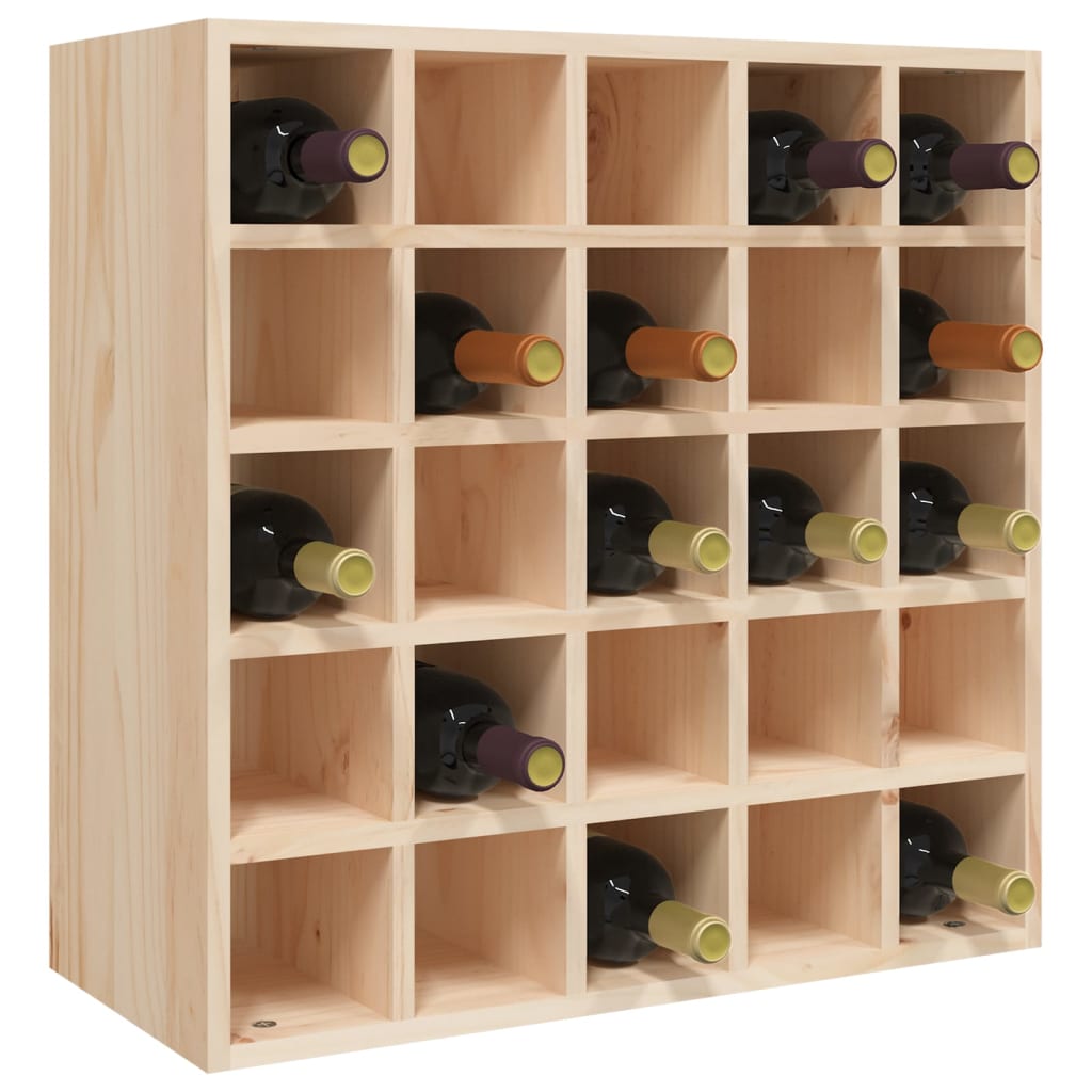 Weinschrank 56 x 25 x 56 cm Massivholz Kiefer