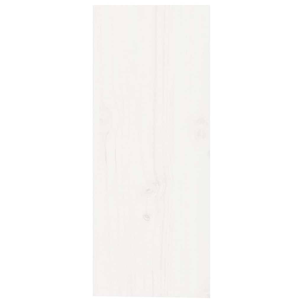 Weinregal Weiß 62x25x62 cm Massivholz Kiefer