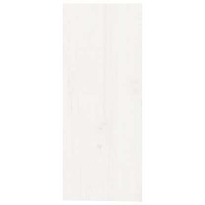 Weinregal Weiß 62x25x62 cm Massivholz Kiefer