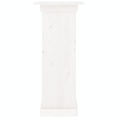 Blumenständer Weiß 40x40x90 cm Massivholz Kiefer