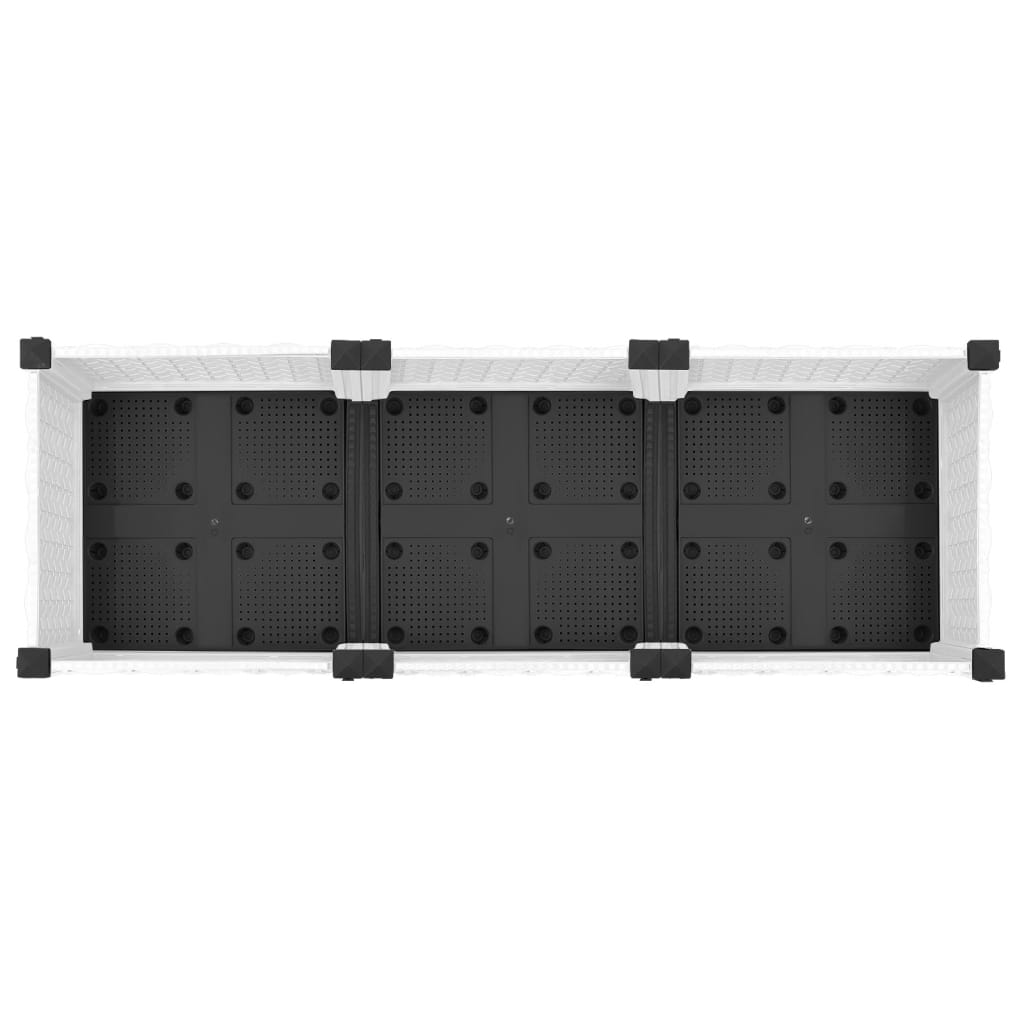 Hochbeet 120x40x23 cm Polypropylen