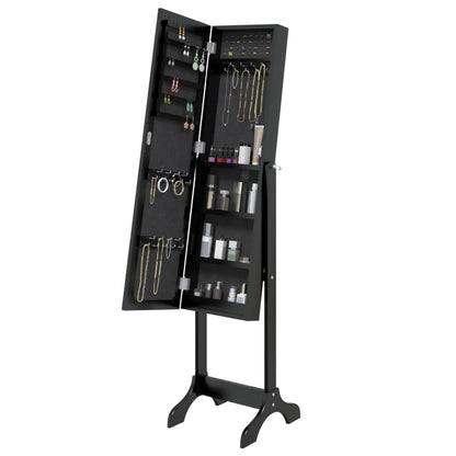 Standspiegel Schwarz 34x37x146 cm