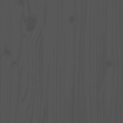 Pflanzkübel mit Ablage Grau 111,5x54x81 cm Massivholz Kiefer