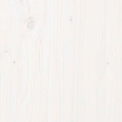 Pflanzkübel Weiß 78x78x27 cm Massivholz Kiefer