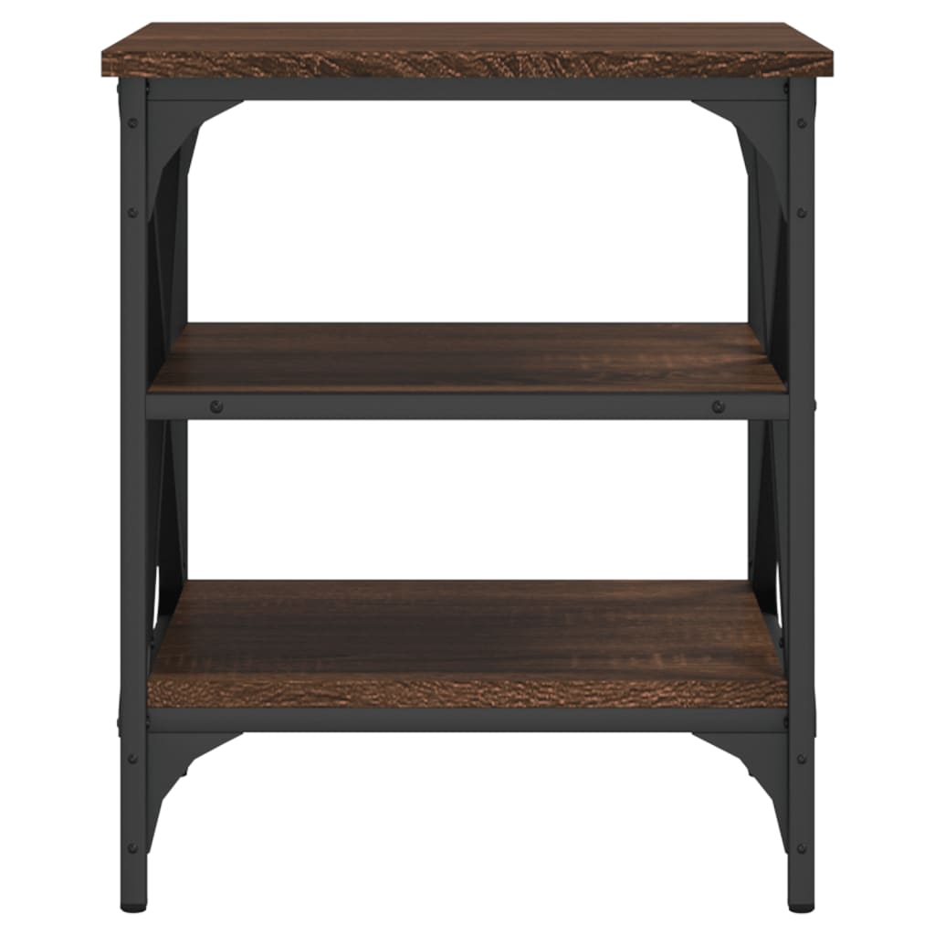 Beistelltische 2 Stk. Braun Eichen-Optik 40x42x50 cm