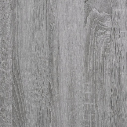 Beistelltisch mit Rollen Grau Sonoma 50x35x55,5cm Holzwerkstoff