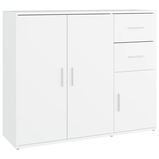 Sideboard Weiß 91x29,5x75 cm Holzwerkstoff