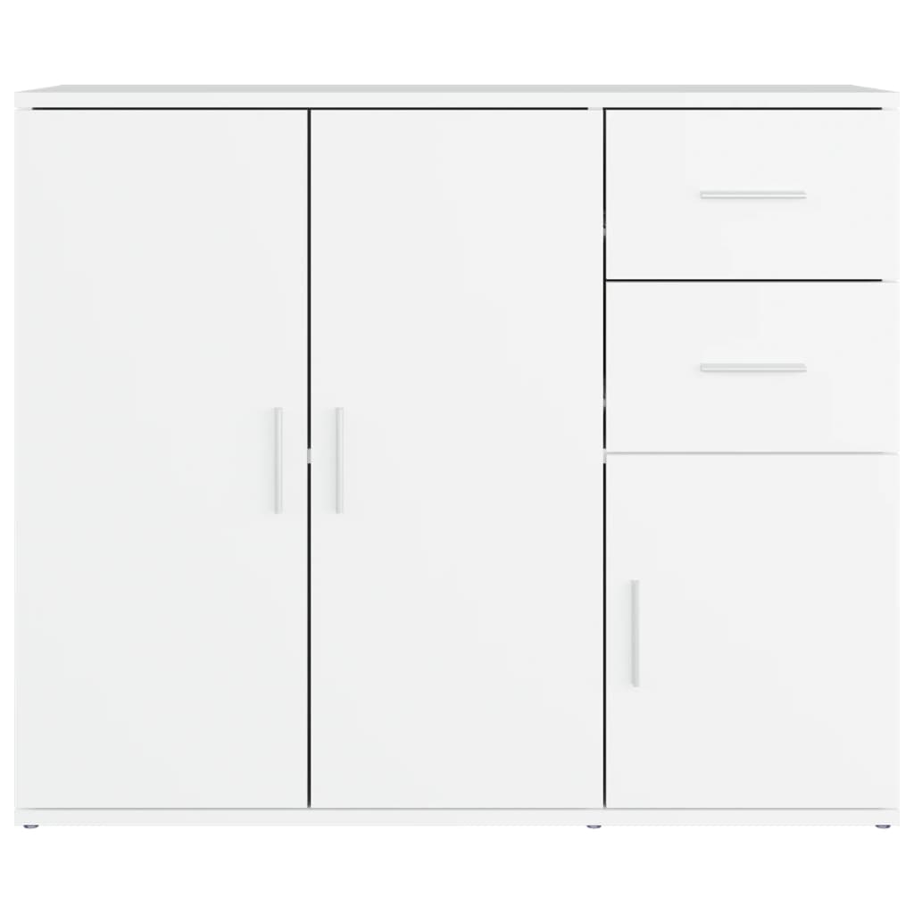 Sideboard Weiß 91x29,5x75 cm Holzwerkstoff