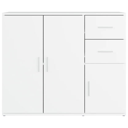 Sideboard Weiß 91x29,5x75 cm Holzwerkstoff