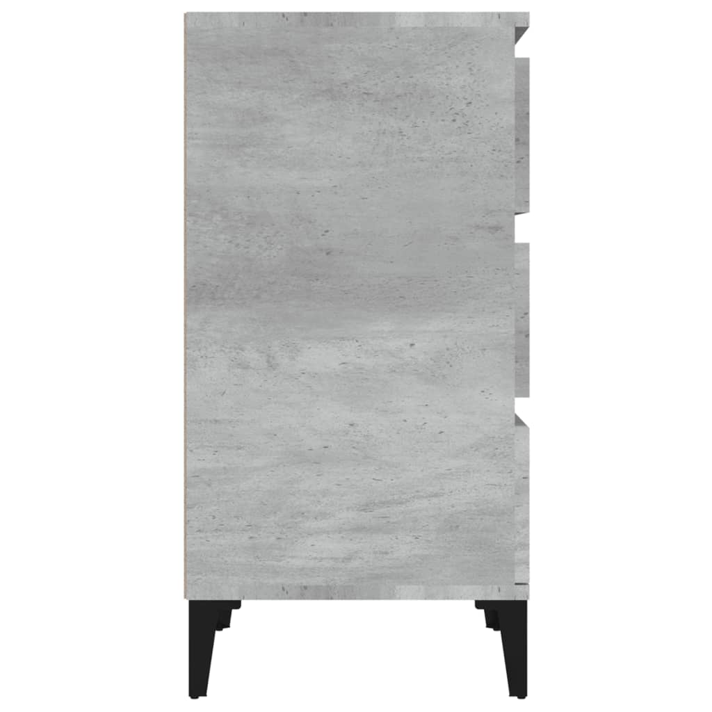 Nachttisch Betongrau 40x35x70 cm Holzwerkstoff