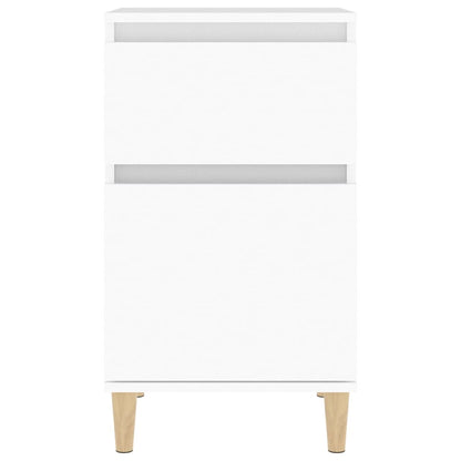 Nachttische 2 Stk. Weiß 40x35x70 cm