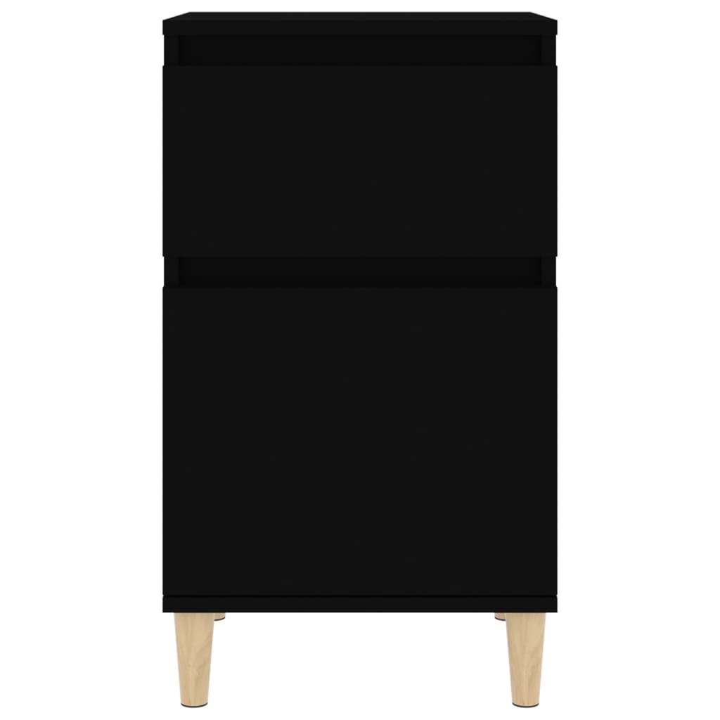 Nachttisch Schwarz 40x35x70 cm